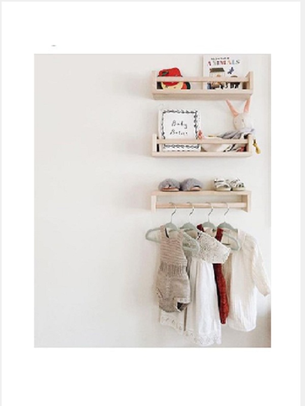 Arda Ahşap Montessori Askılık Raf