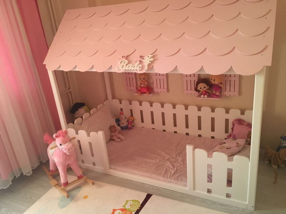 Kardelen Doğal Ağaç Yer Yataği Montessori Yatak 