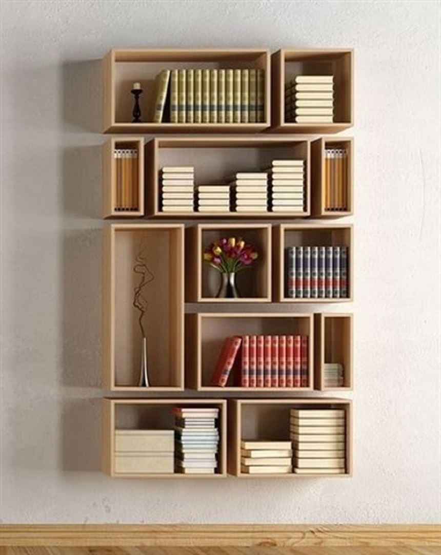 Raflı Mdf Kitaplık