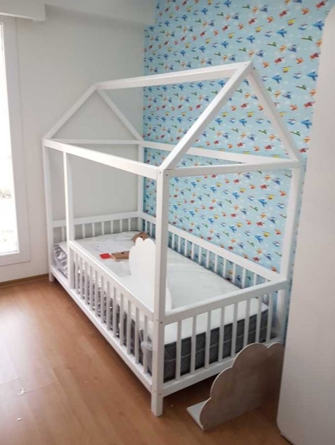 Sanem Doğal Ağaç Yer Yatağı Montessori Yatak 